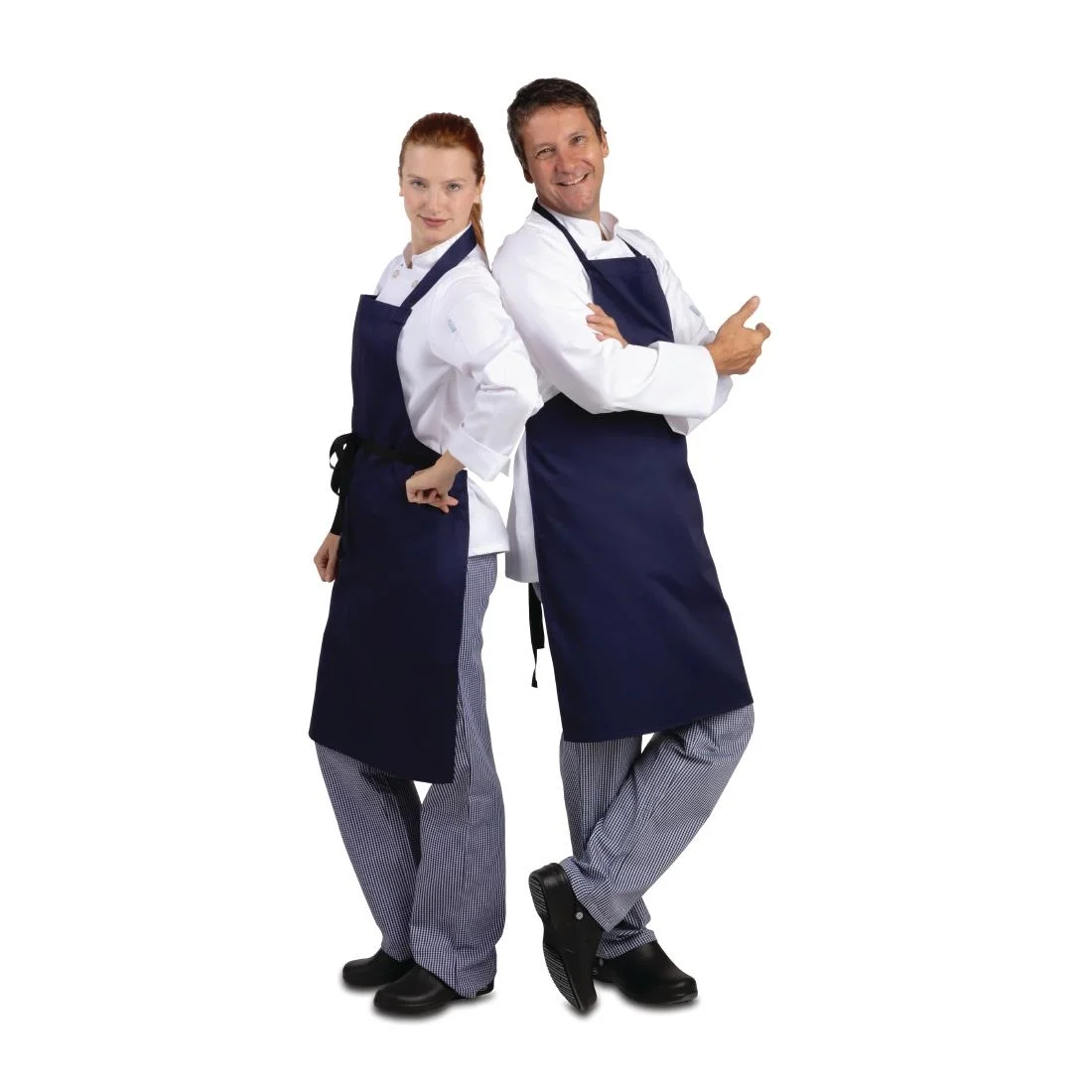Whites Bib Apron Navy Blue - Image 7