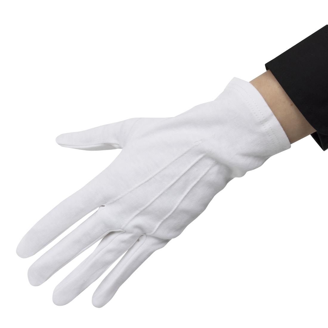 Mens Waiting Gloves White L