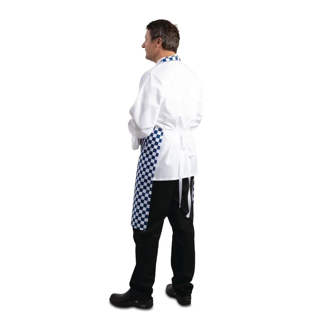 Whites Bib Apron Blue And White Check - Image 2