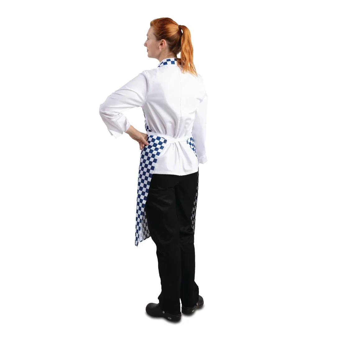 Whites Bib Apron Blue And White Check - Image 6