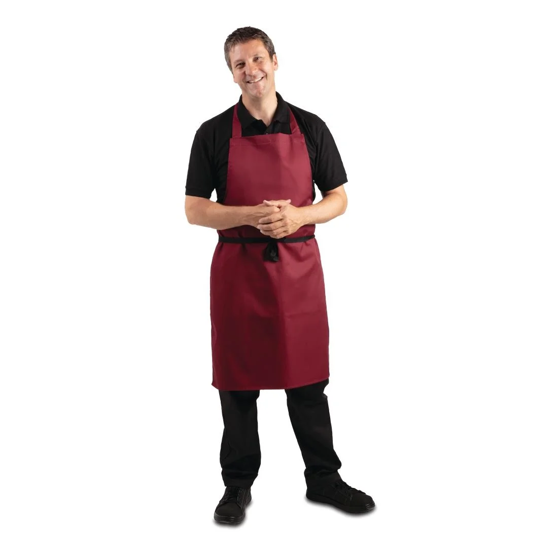 Whites Bib Apron Burgundy - Image 2
