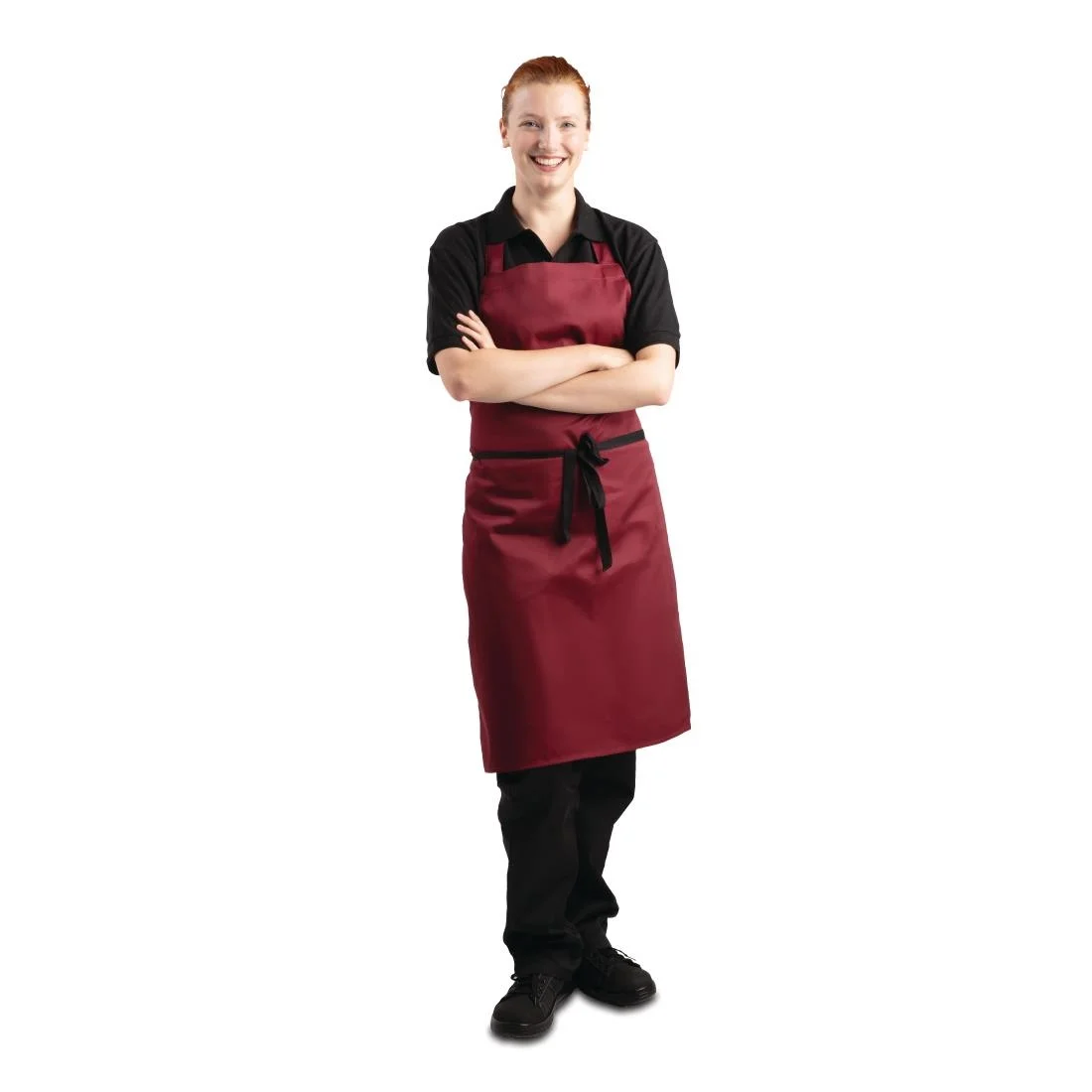 Whites Bib Apron Burgundy - Image 3