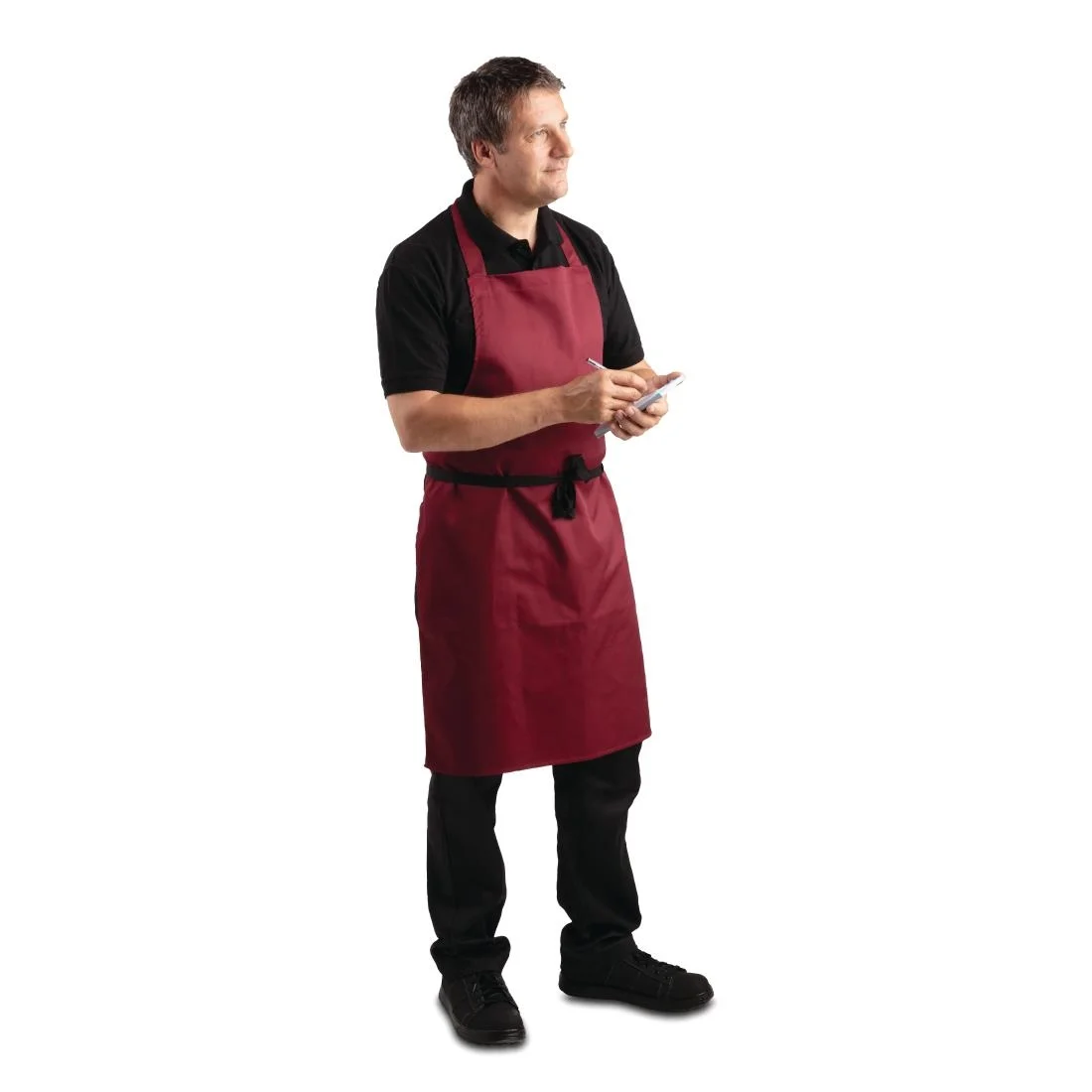 Whites Bib Apron Burgundy - Image 4