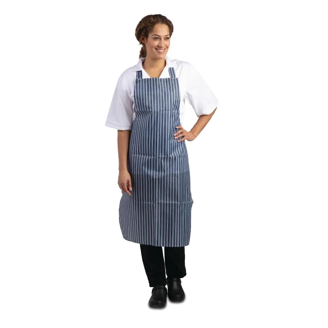 Whites Waterproof Bib Apron Blue and White - Image 8
