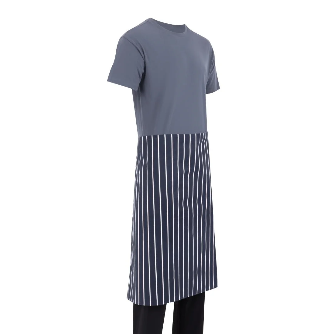 Whites Butchers Waist Apron Blue and White Stripe - Image 8