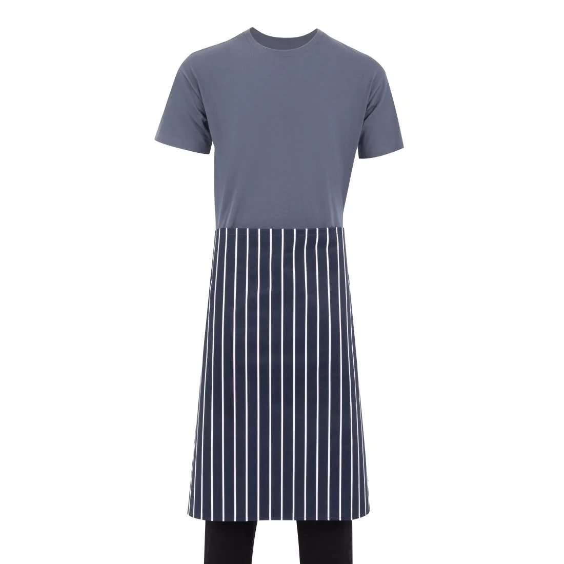 Whites Butchers Waist Apron Blue and White Stripe - Image 9
