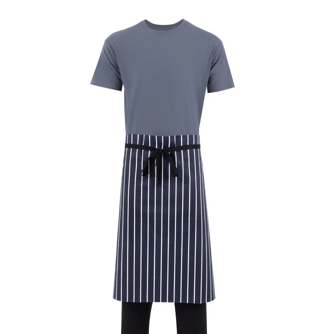 Whites Butchers Waist Apron Blue and White Stripe - Image 12