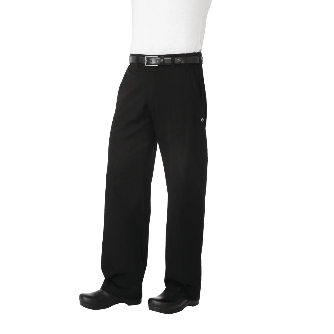 Chef Works Unisex Executive Chefs Trousers Black Herringbone - Image 2