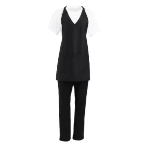 Uniform Works Tuxedo Bib Apron Black