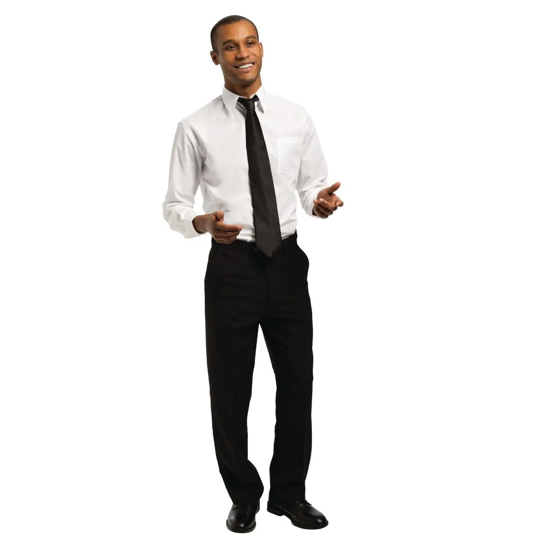 Uniform Works Unisex Long Sleeve Shirt White L - Image 2