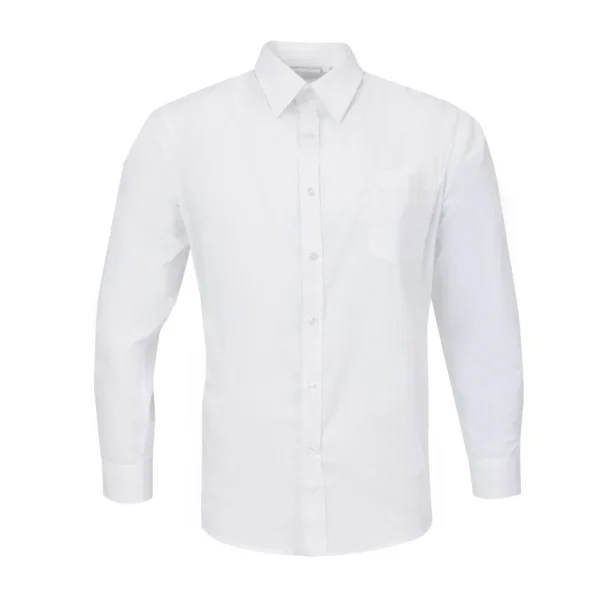 Uniform Works Unisex Long Sleeve Shirt White L