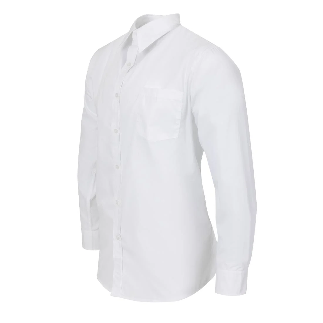 Uniform Works Unisex Long Sleeve Shirt White S