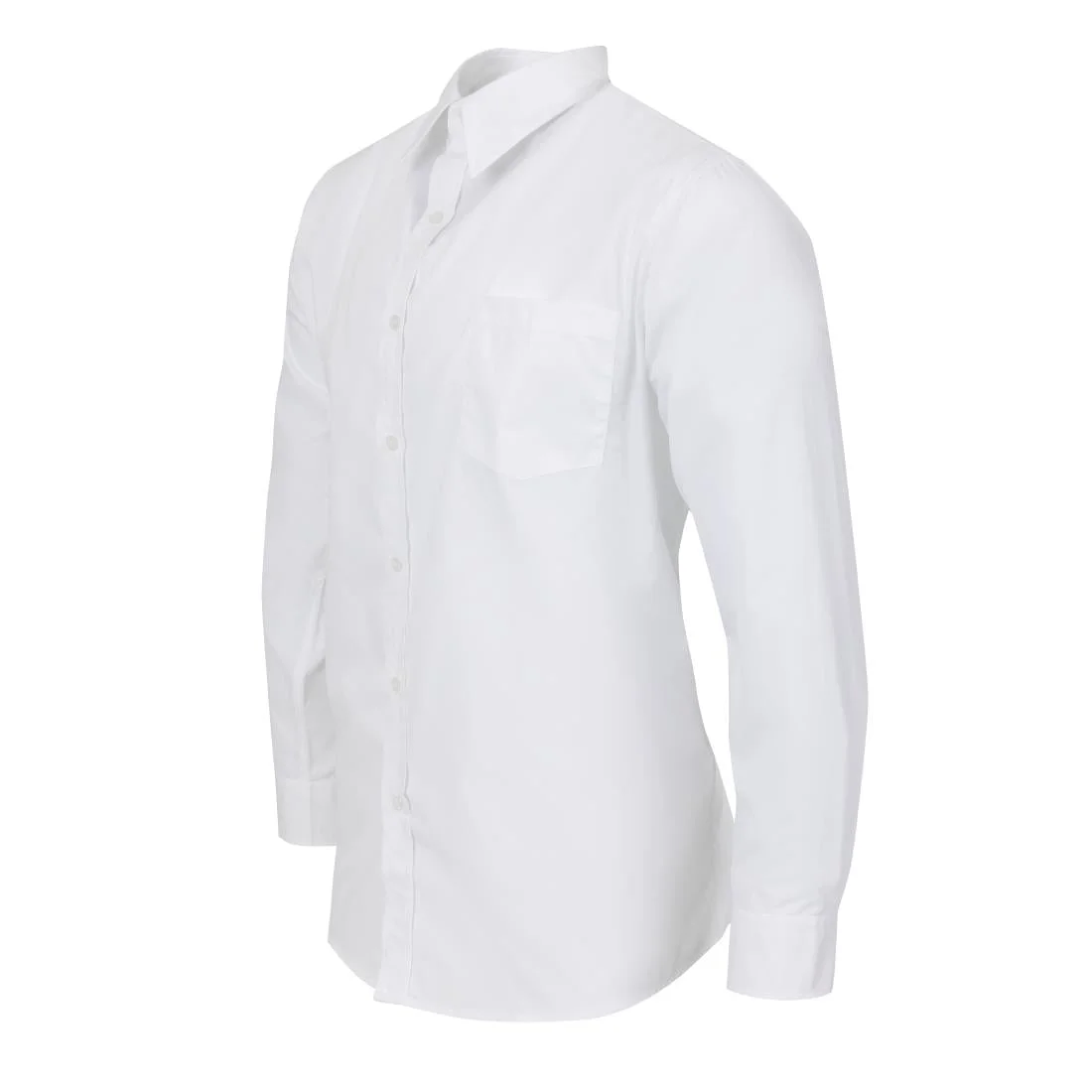 Uniform Works Unisex Long Sleeve Shirt White L - Image 4