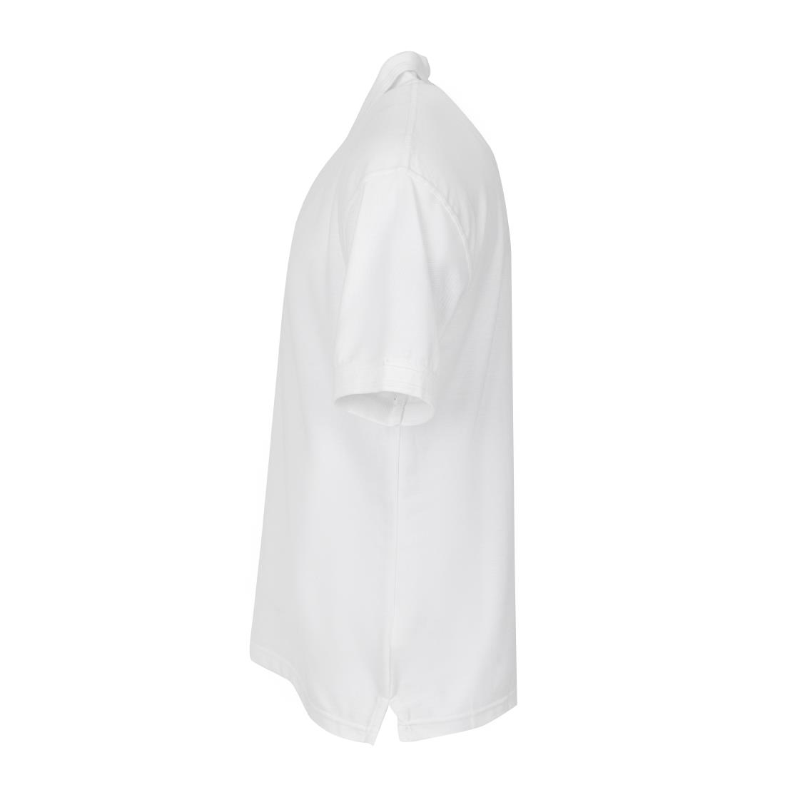 Unisex Polo Shirt White L