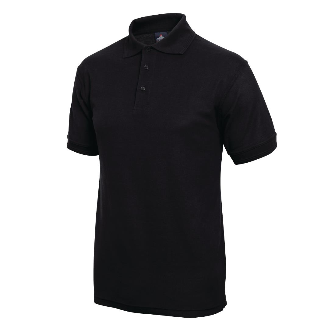 Unisex Polo Shirt Black L