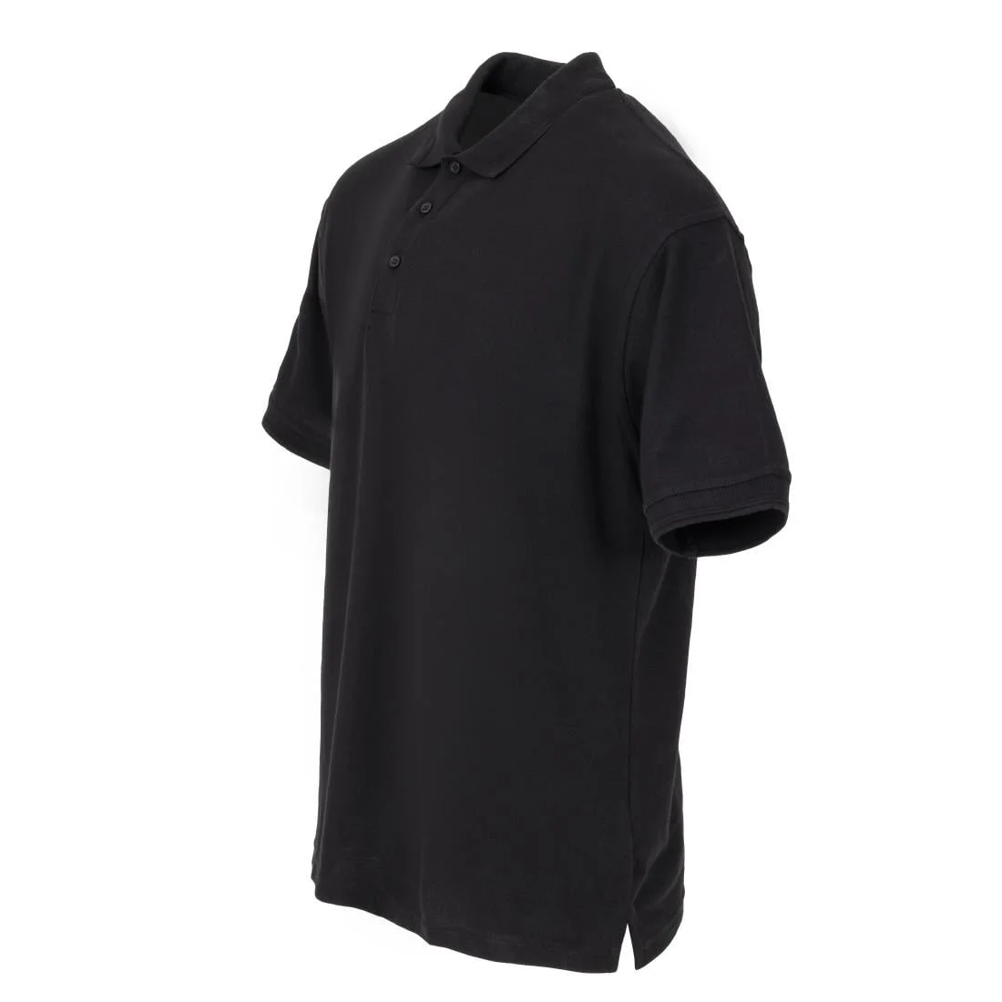 Unisex Polo Shirt Black S - Image 2