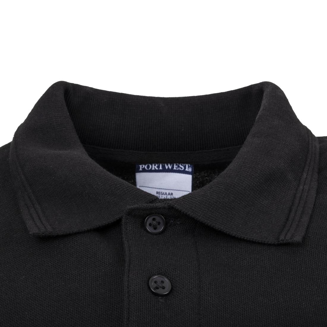 Unisex Polo Shirt Black L