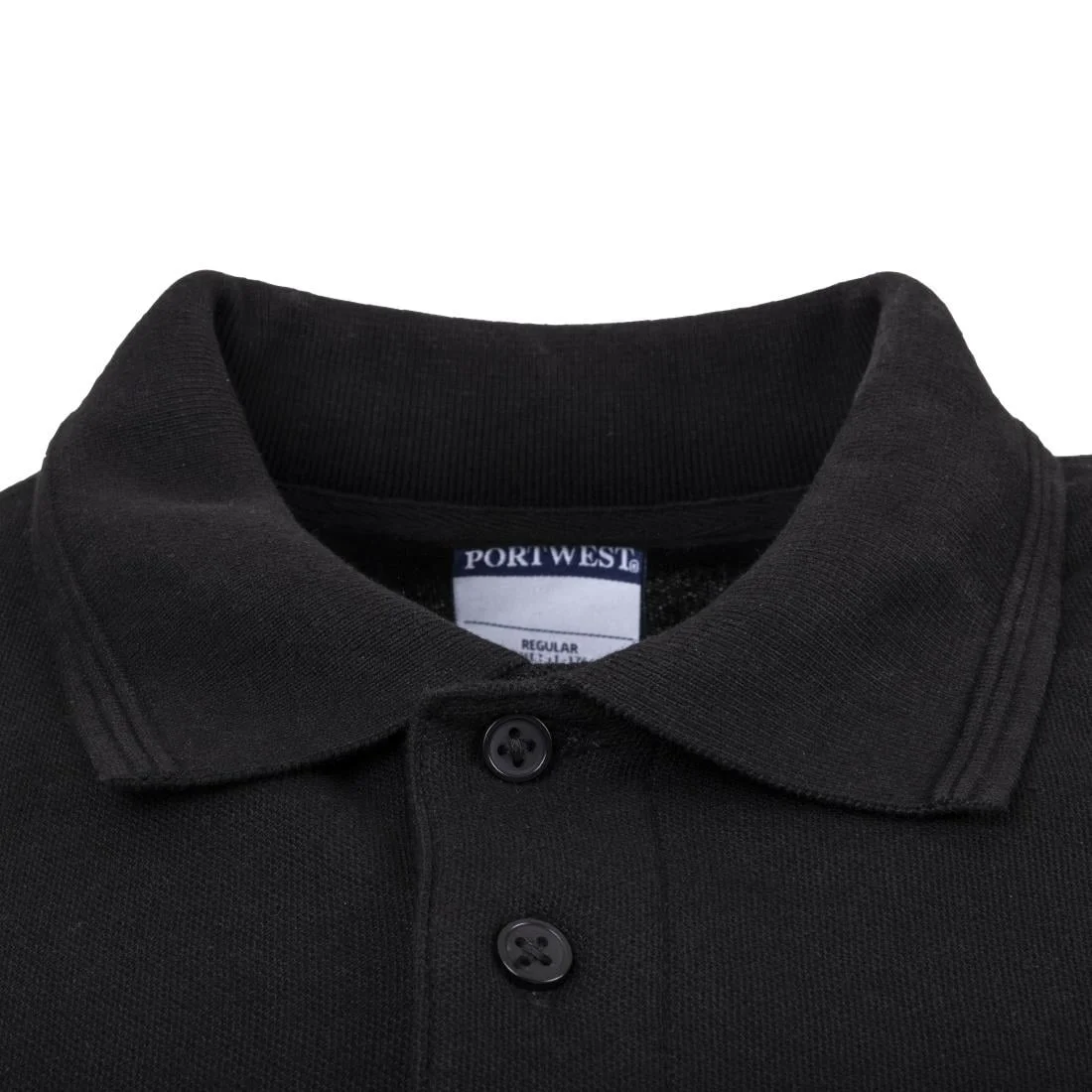 Unisex Polo Shirt Black S - Image 5