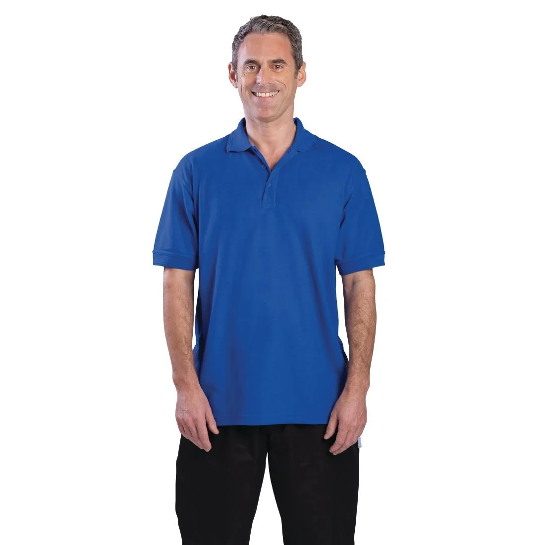 Unisex Polo Shirt Royal Blue L - Image 2