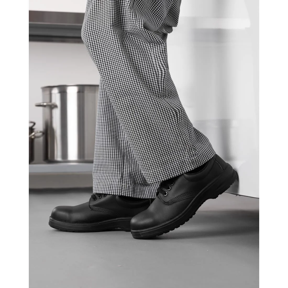 Lites Black Lace Up Safety Shoes  - Image 4