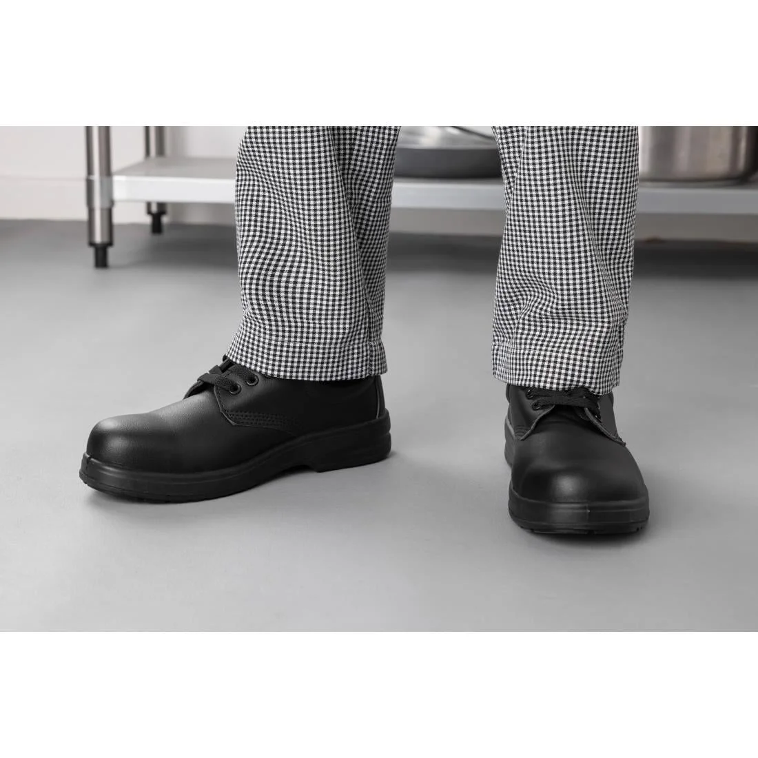Lites Black Lace Up Safety Shoes  - Image 5