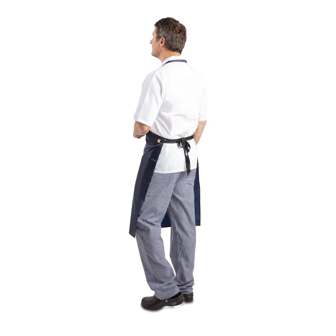Whites Light Duty Waterproof Bib Apron Blue - Image 2