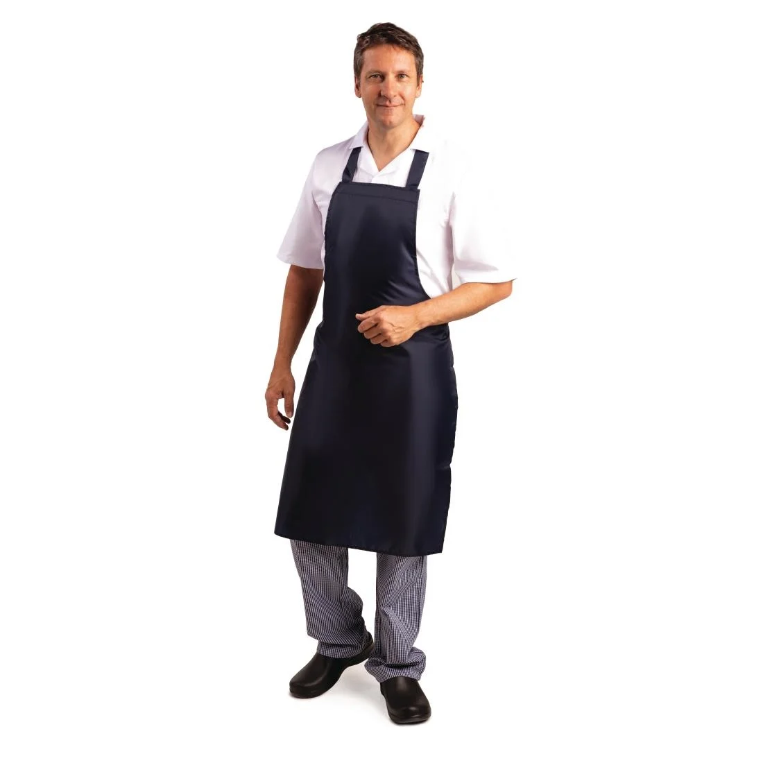 Whites Light Duty Waterproof Bib Apron Blue - Image 9