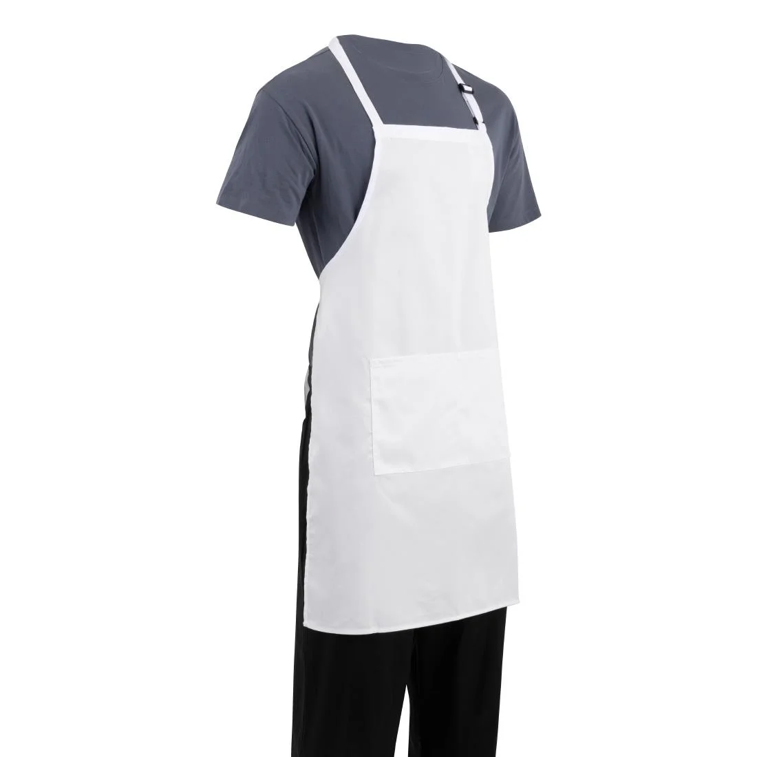 Chef Works Bib Apron White - Image 4