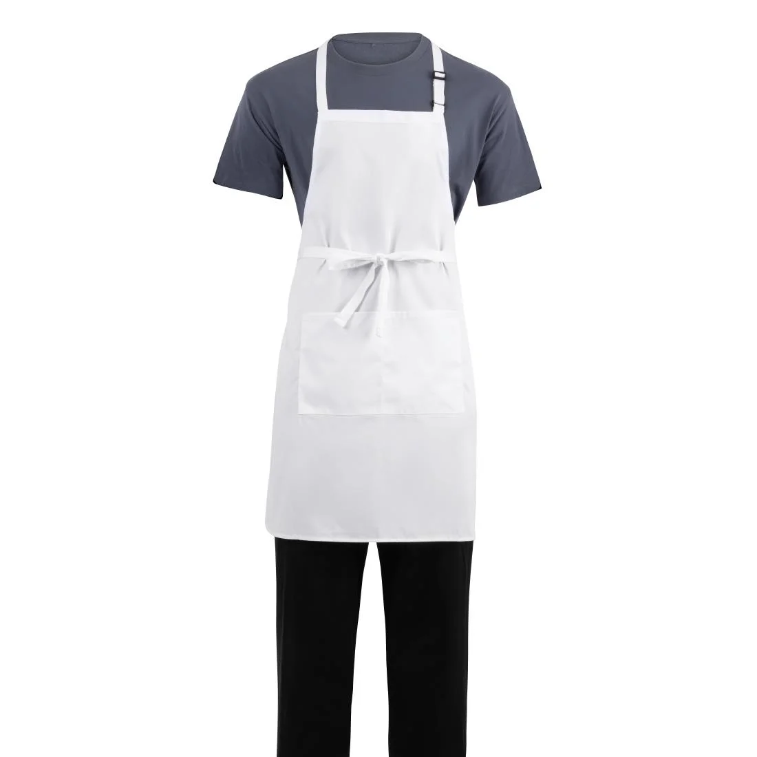 Chef Works Bib Apron White - Image 7