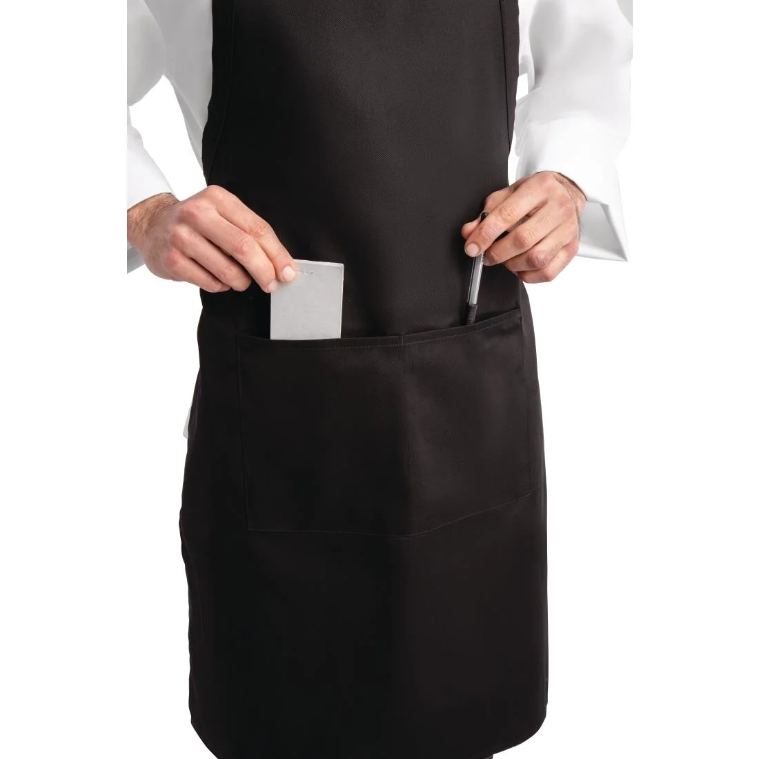 Chef Works Bib Apron Black - Image 5