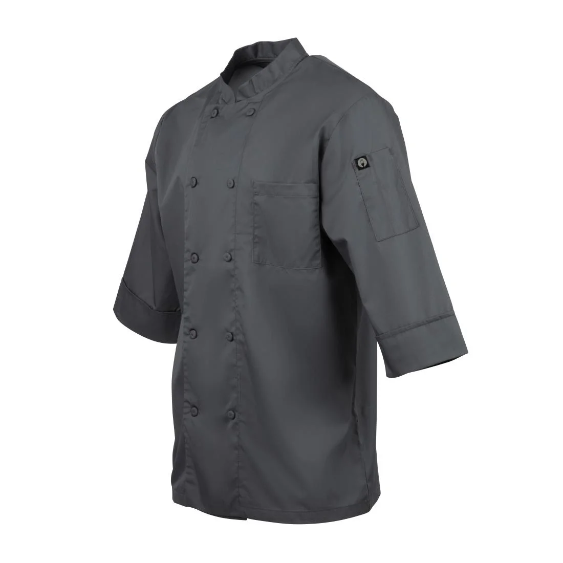 Chef Works Unisex Chefs Jacket Grey - Image 5