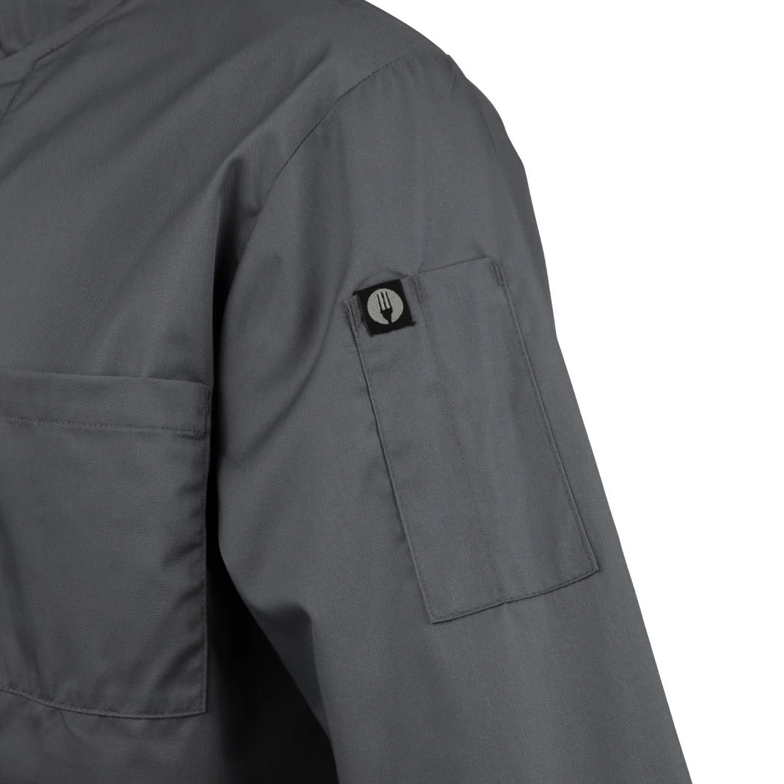 Chef Works Unisex Chefs Jacket Grey - Image 6