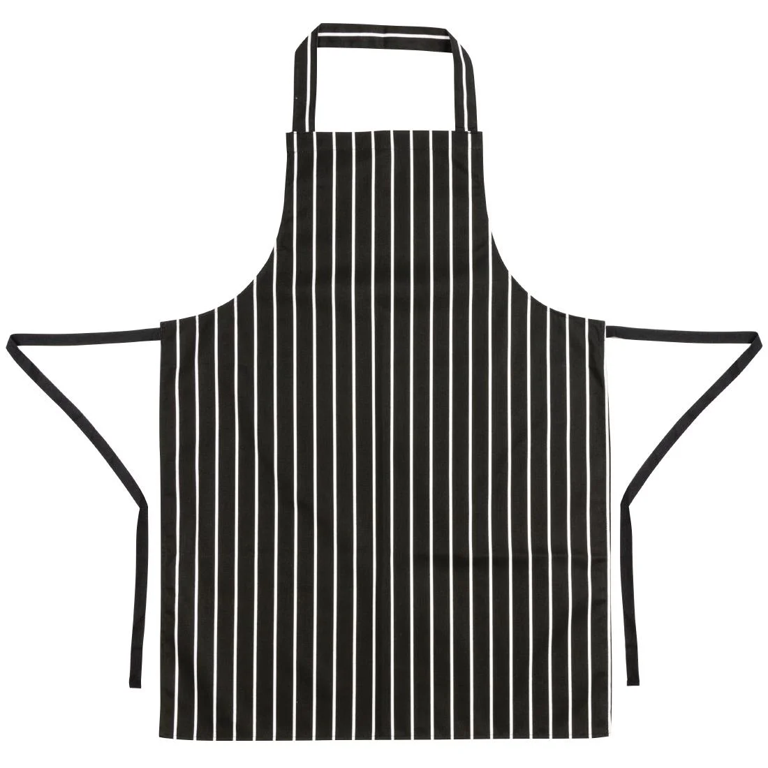 Whites Bib Apron Butchers Stripe Black - Image 5
