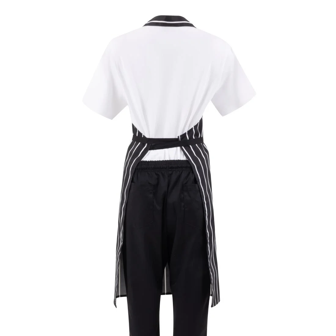 Whites Bib Apron Butchers Stripe Black - Image 11