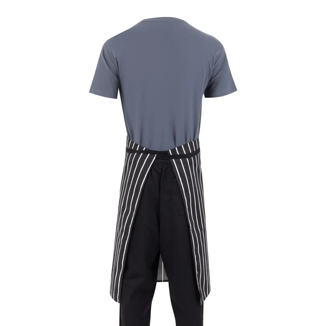 Whites Butchers Waist Apron Black and White Stripe - Image 12