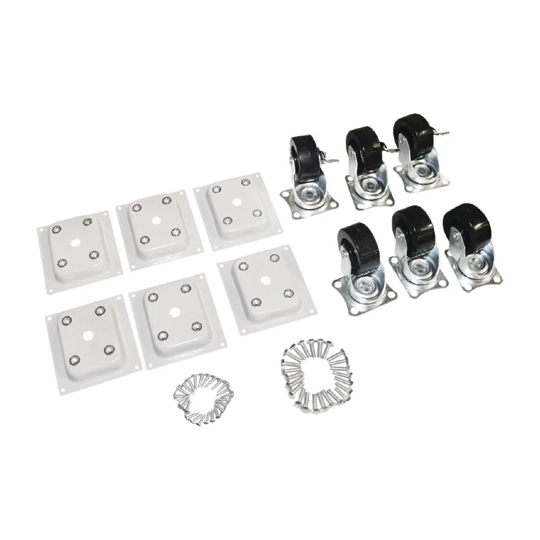 Polar Chest Freezer Replacement Castors & Fixings (Set of 6)