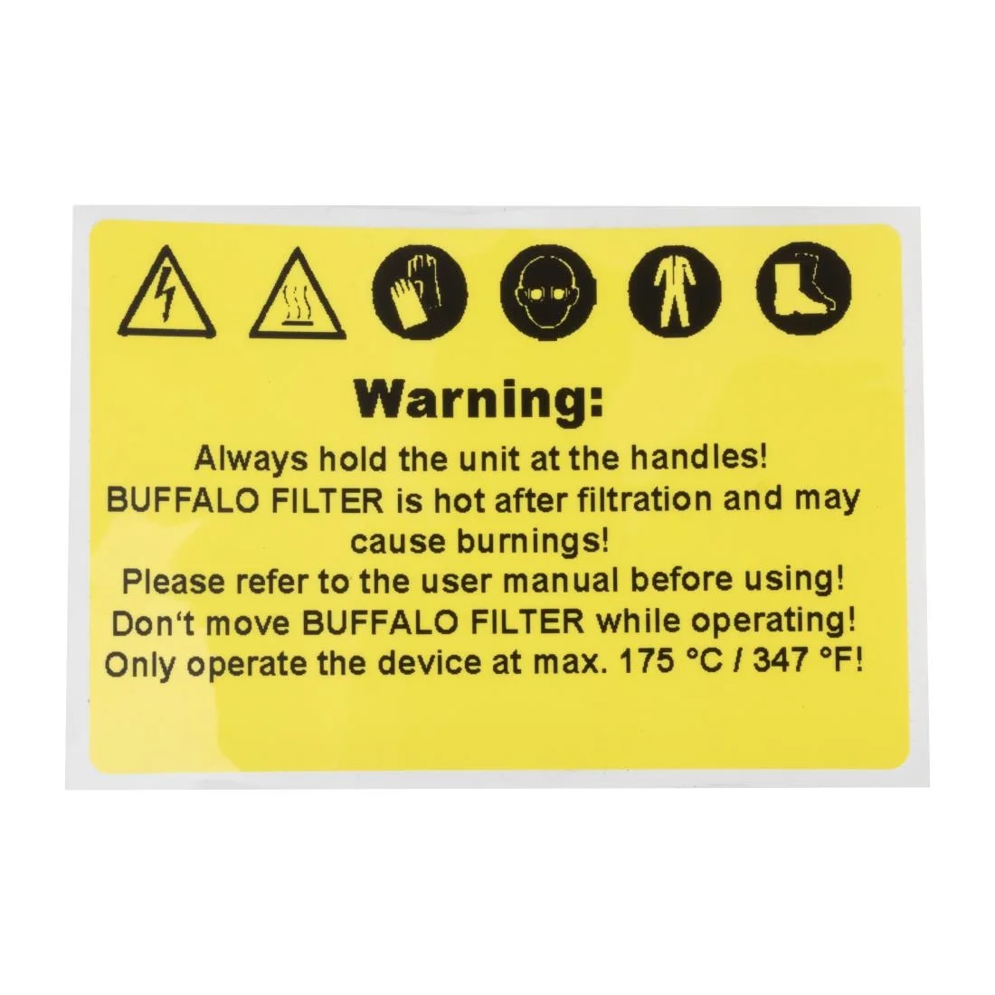 Buffalo Warning Label