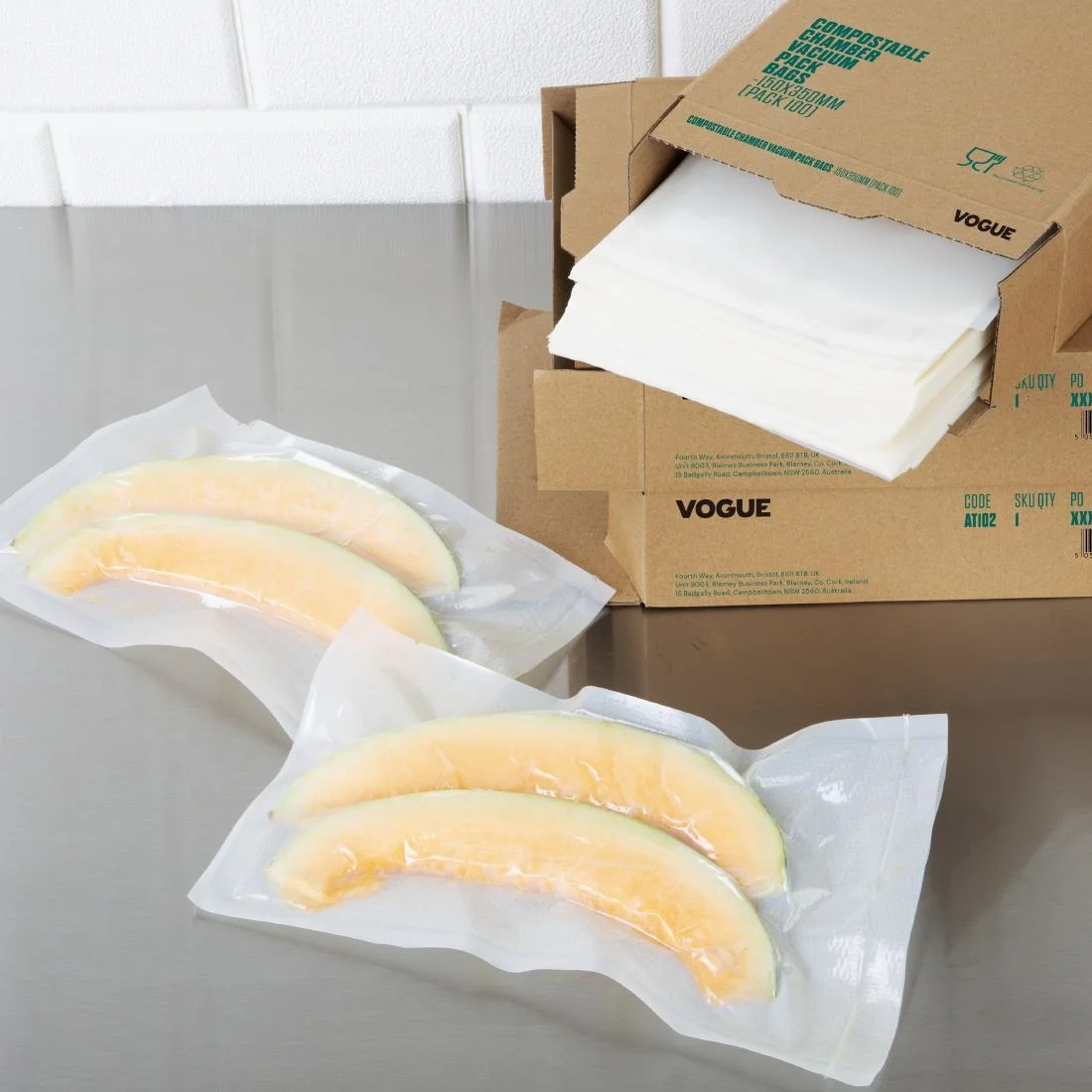 Vogue Compostable Chamber Vacuum Pack Bags 200x300mm (100 Pack) - Image 8