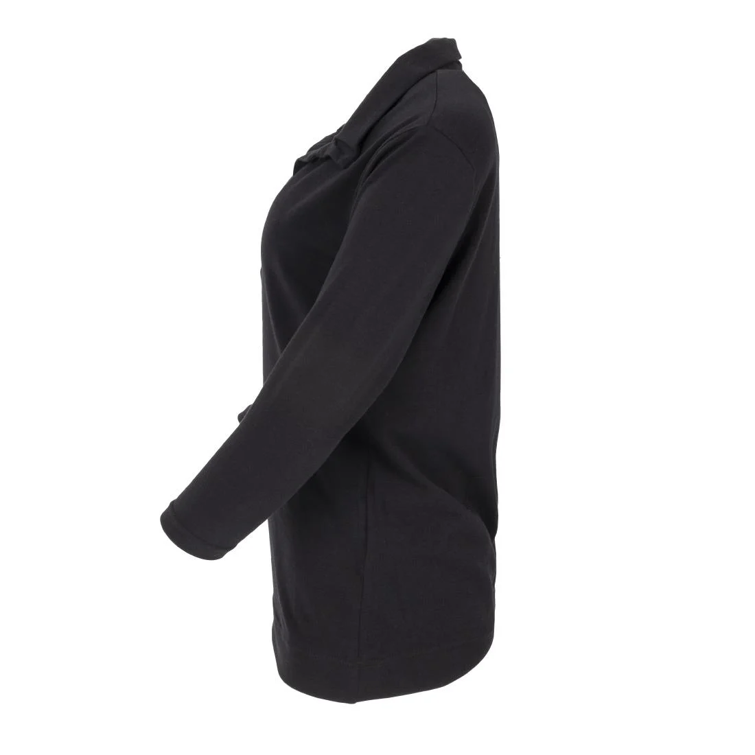 Uniform Works Womens V-Neck T-Shirt Black XS