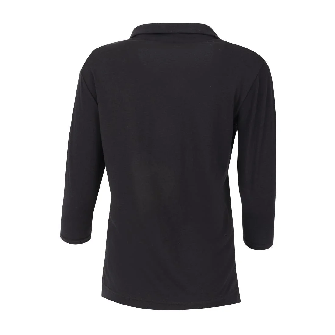 Uniform Works Womens V-Neck T-Shirt Black L - Image 6