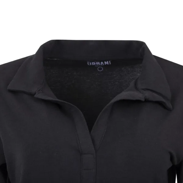 Uniform Works Womens V-Neck T-Shirt Black L