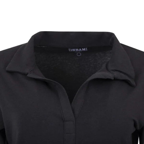 Uniform Works Womens V-Neck T-Shirt Black S
