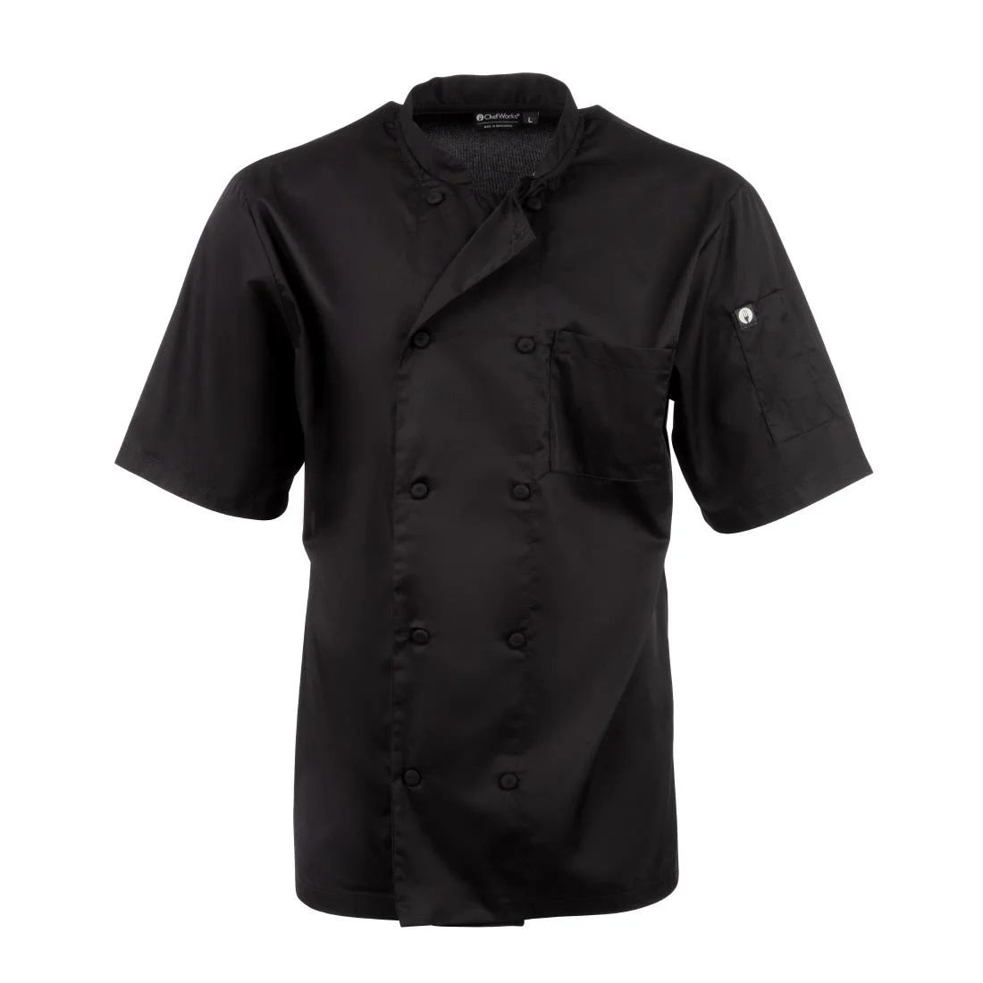 Chef Works Montreal Cool Vent Black Unisex Chefs Jacket - Image 12