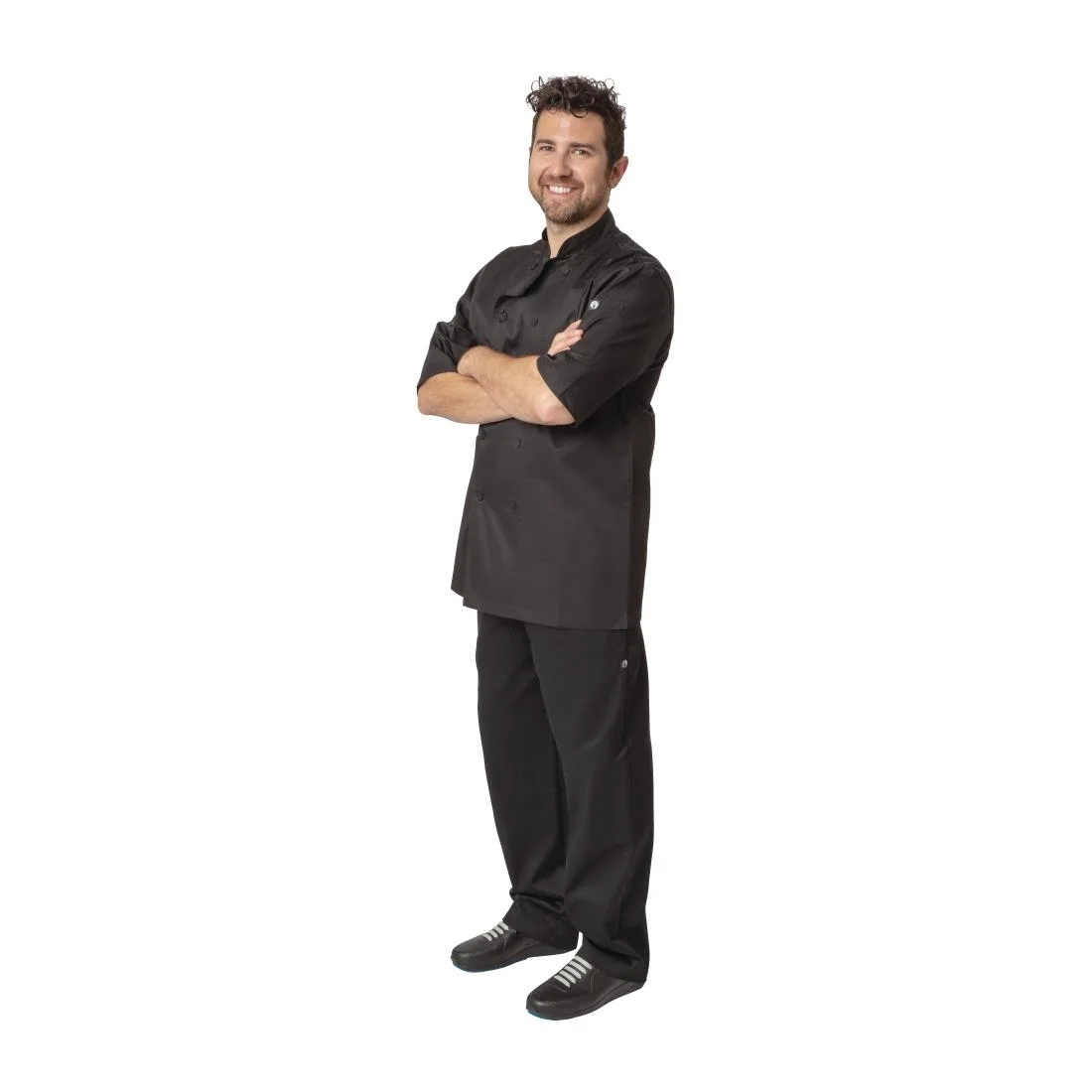 Chef Works Montreal Cool Vent Black Unisex Chefs Jacket - Image 17