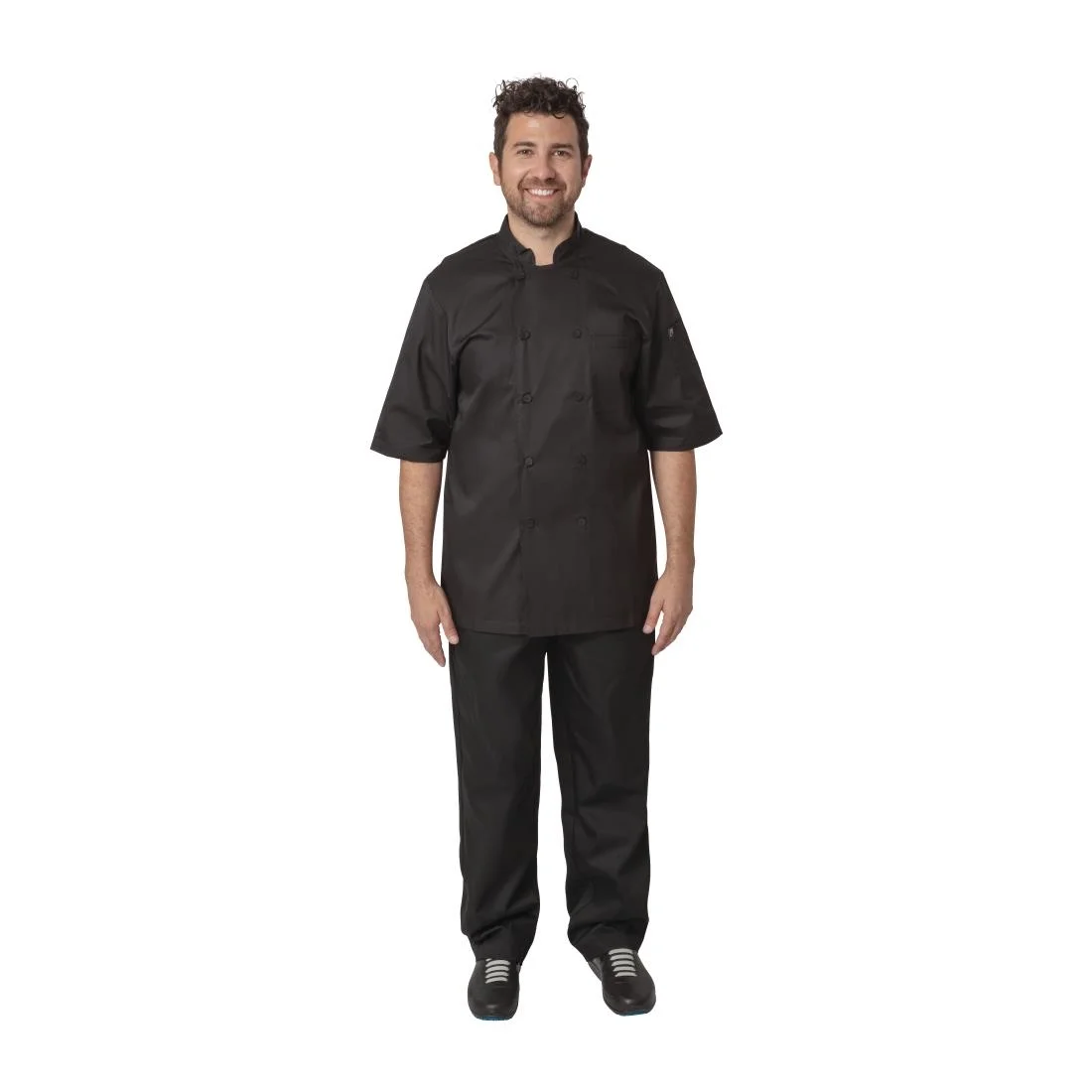 Chef Works Montreal Cool Vent Black Unisex Chefs Jacket - Image 16