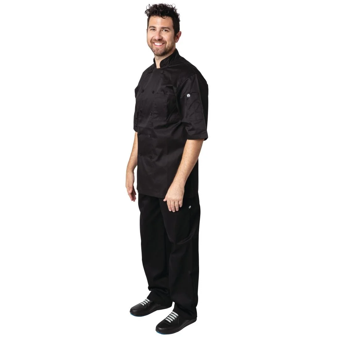 Chef Works Montreal Cool Vent Black Unisex Chefs Jacket - Image 2