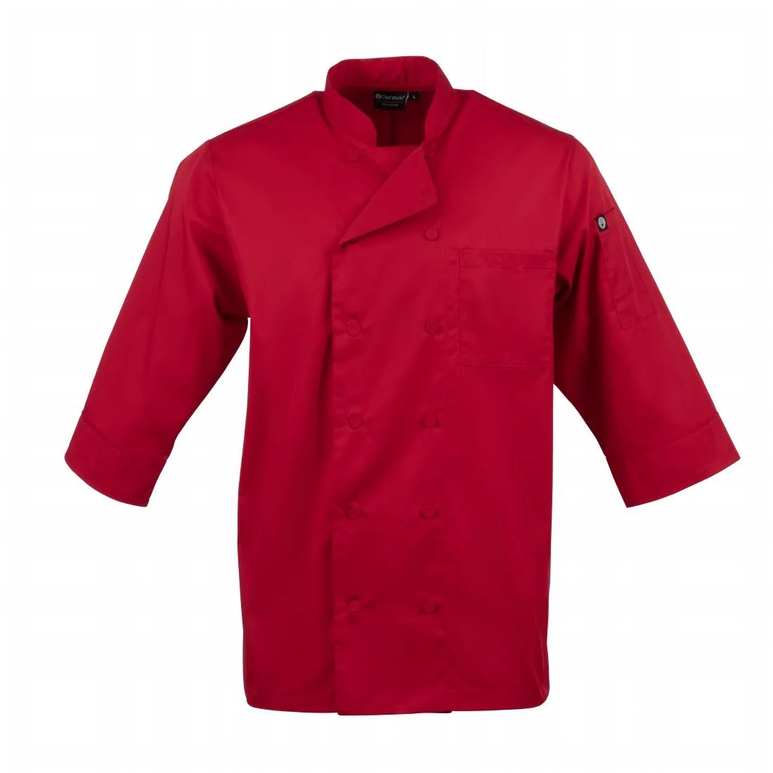 Chef Works Red Unisex Chefs Jacket - Image 6