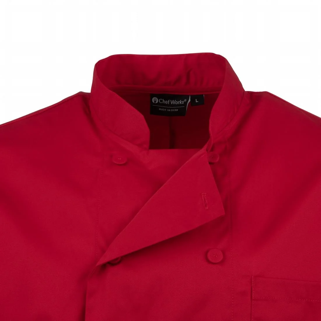 Chef Works Red Unisex Chefs Jacket - Image 7