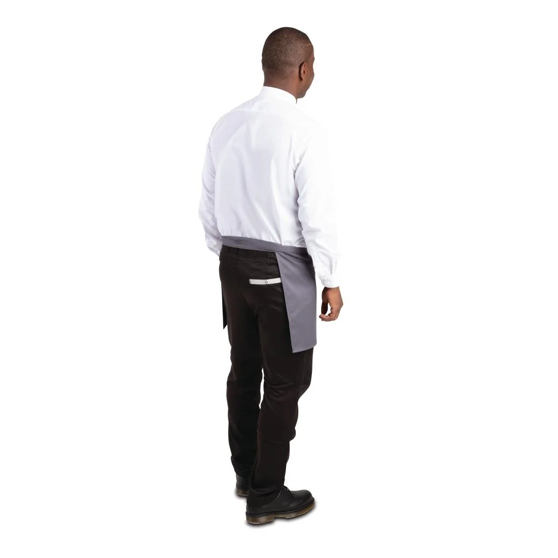 Whites Short Bistro Apron Charcoal - Image 4