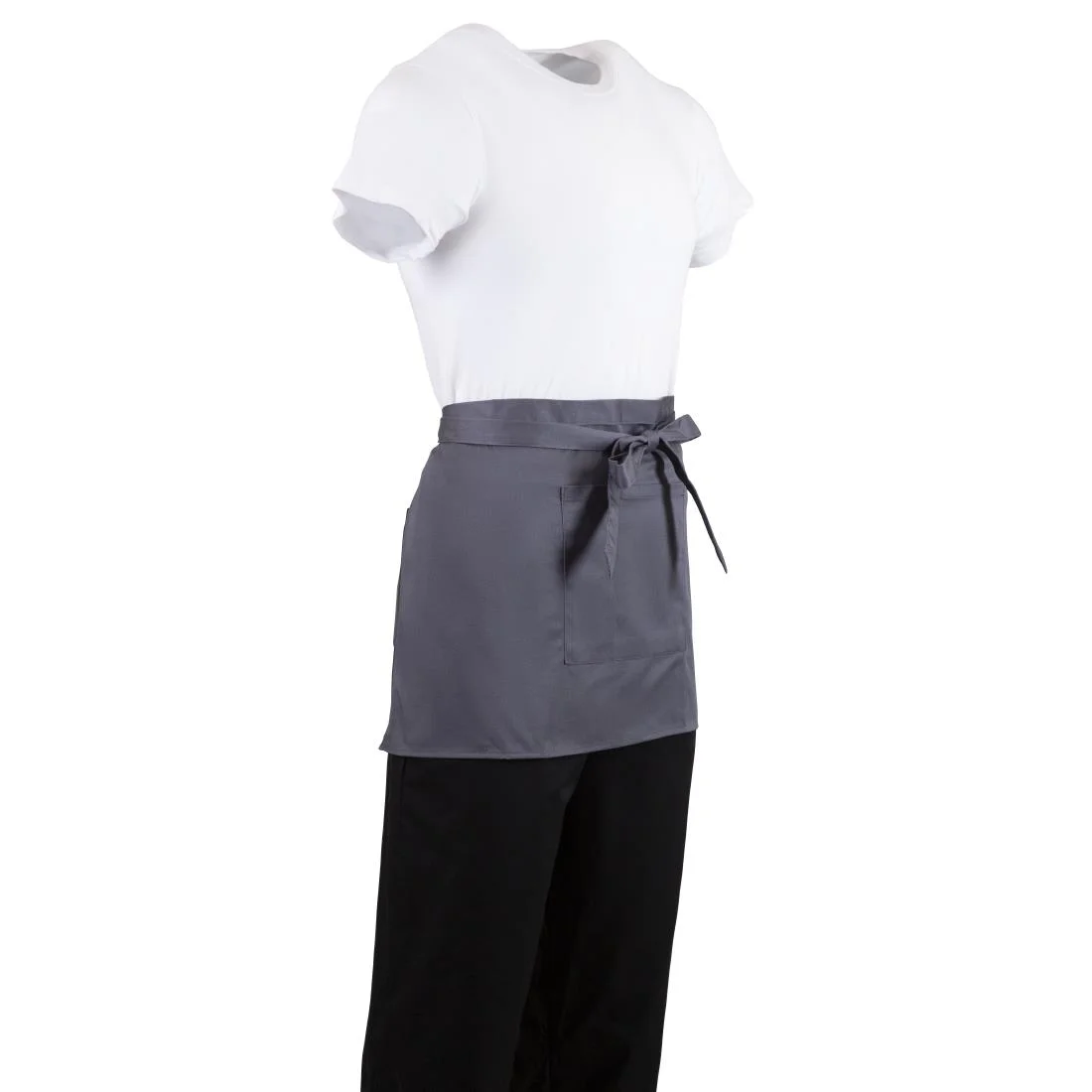 Whites Short Bistro Apron Charcoal - Image 5